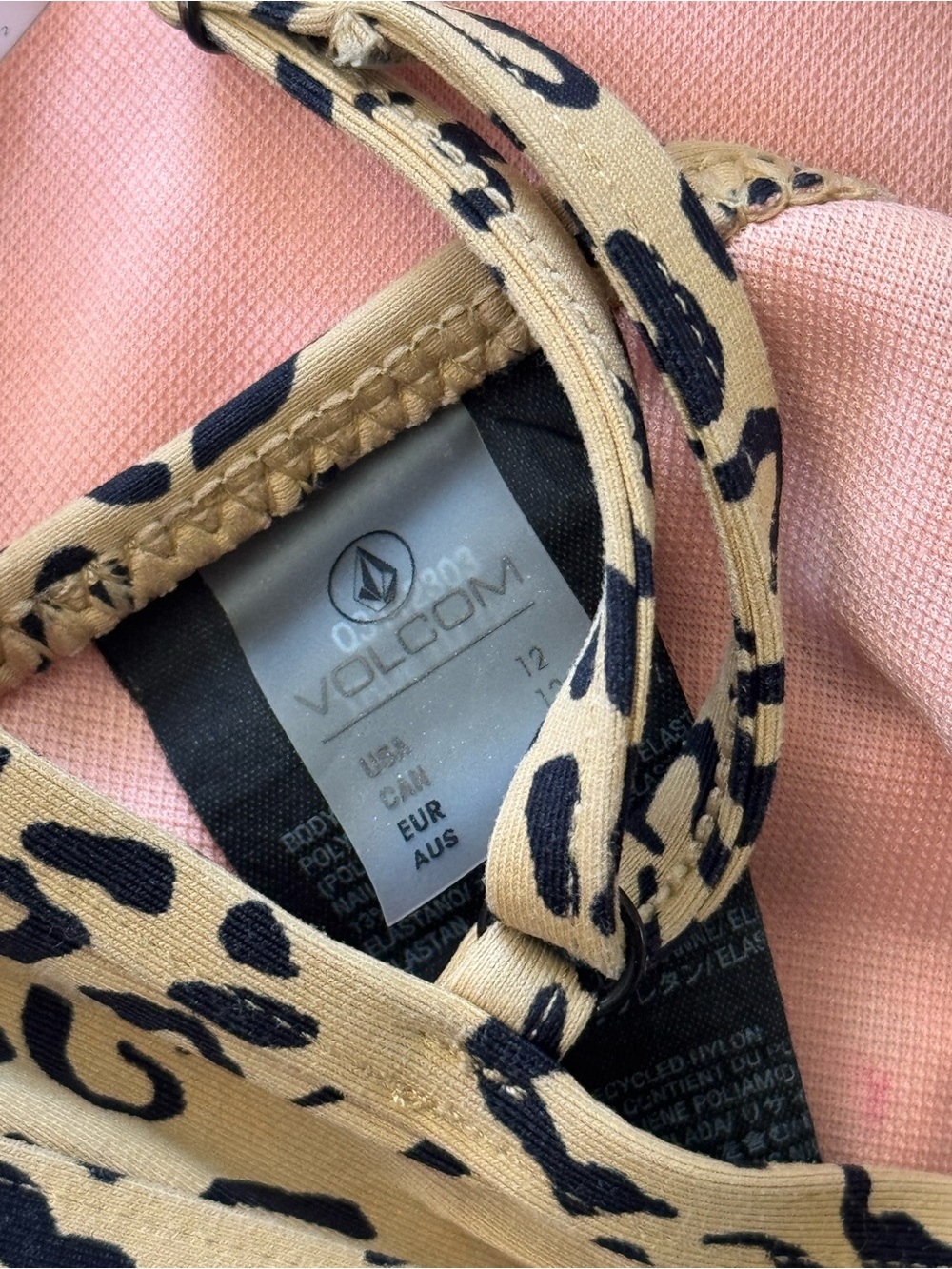 Volcom Girls "Yess Leopard" Bikini Set - Picture 7 of 9